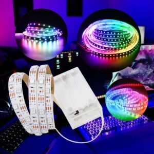 TIRA LED A PILA RGB 2M