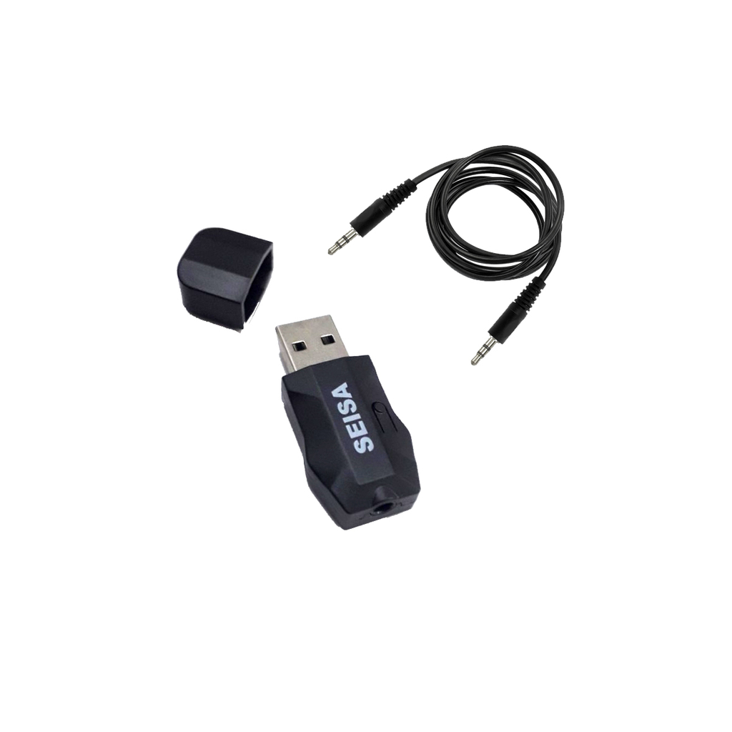 Receptor De Audio Bluetooth Usb Para Auto Bt02 Blanco