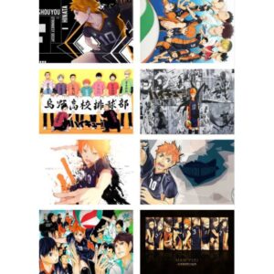 Poster x8 Haikyuu bandera