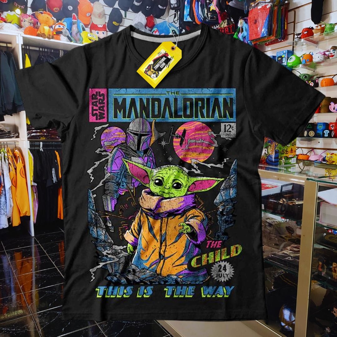 Remera talle S Mandalorian & Baby Yoda - Star Wars
