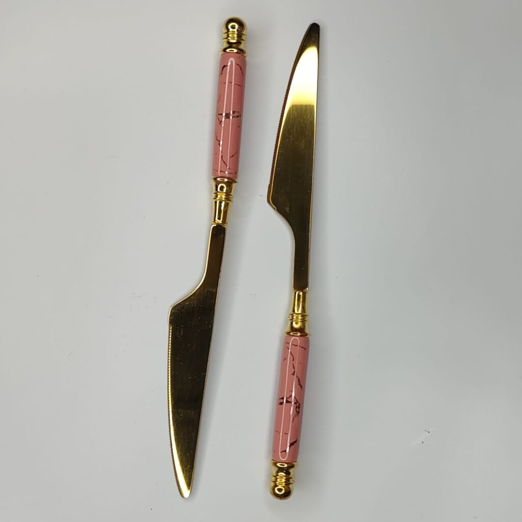 Cuchillo Rosa x6
