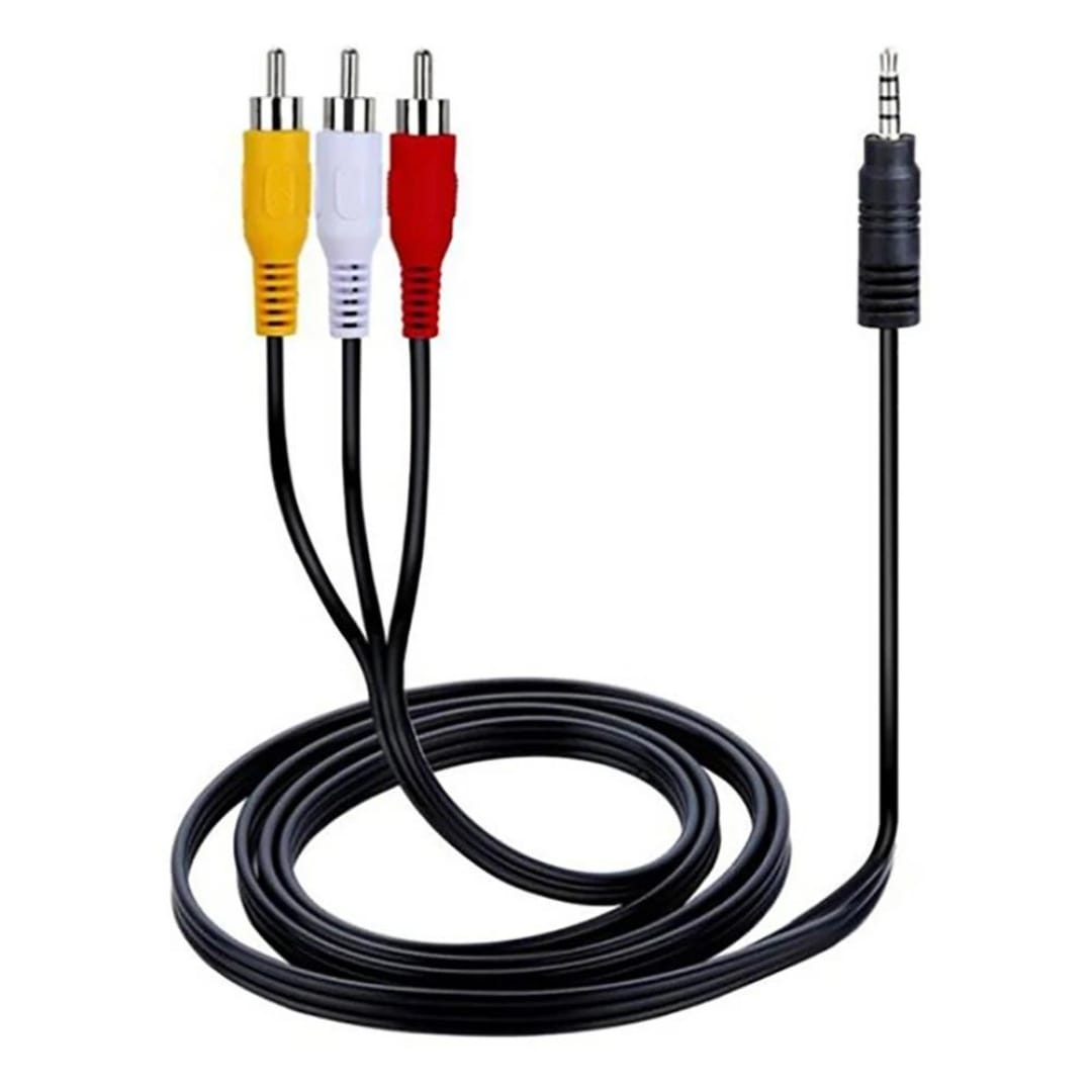 CABLE VIDEO 3.5mm A 3 RCA