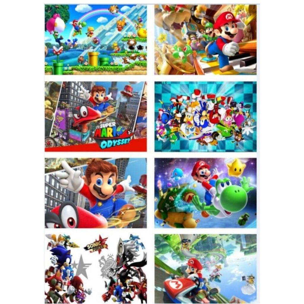 Posters x8 29CM*42CM Nintendo