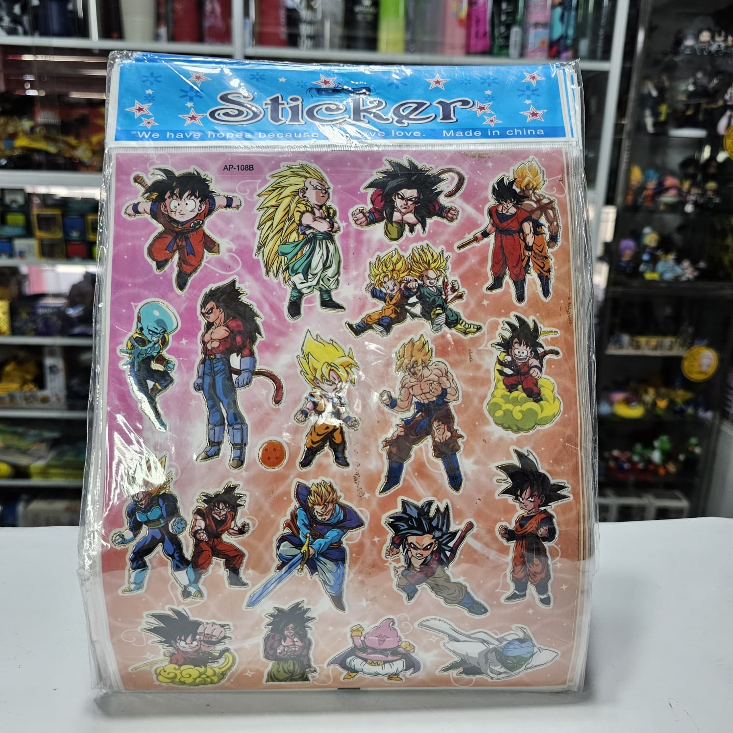 Plancha Stickers Dragon Ball