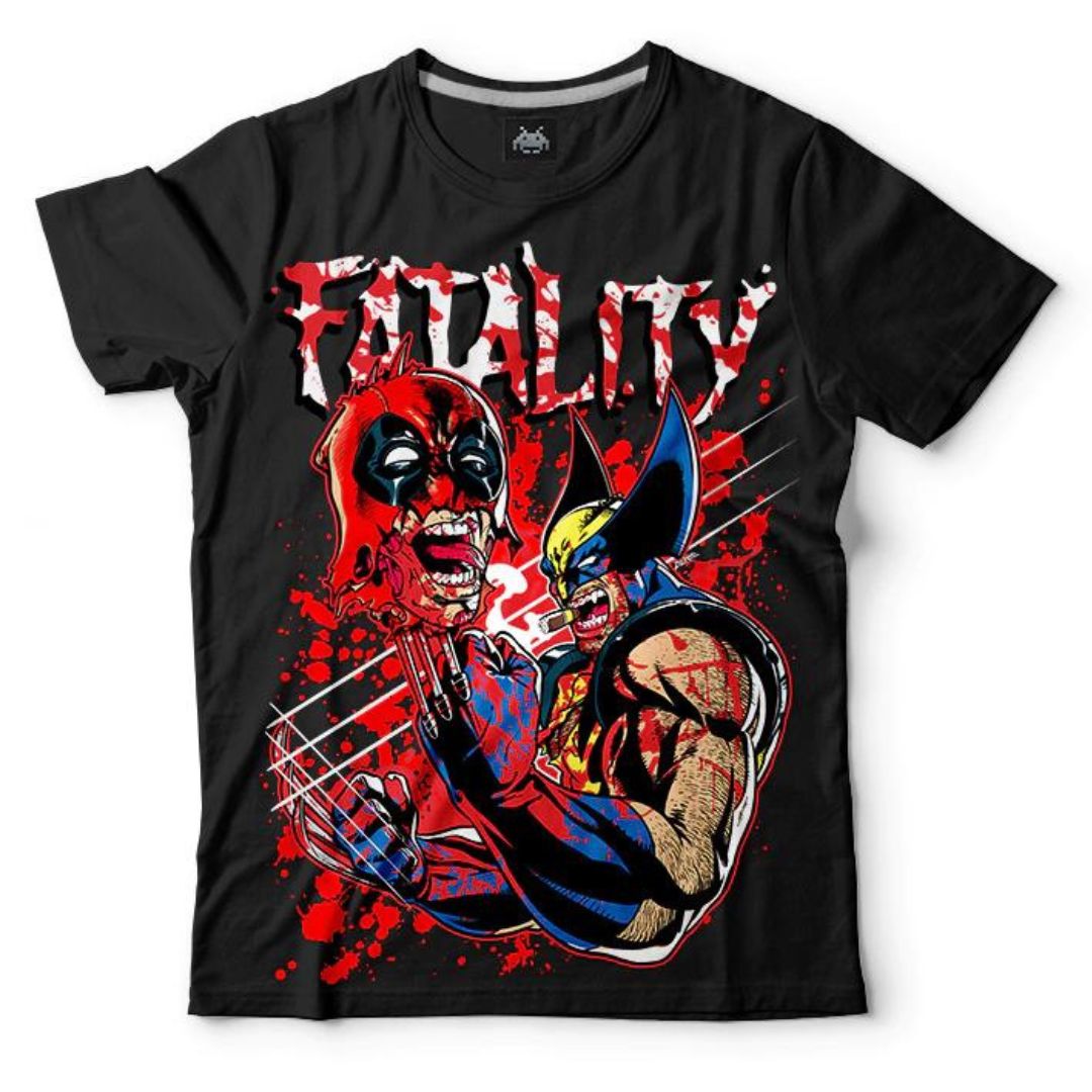 Remera talle XL Deadpool VS Wolverine