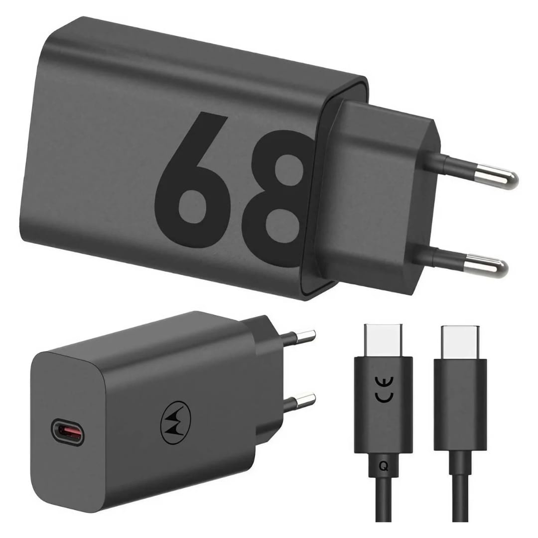 Cargador Motorola Turbo Power 68 Watts USB-C para USB-C