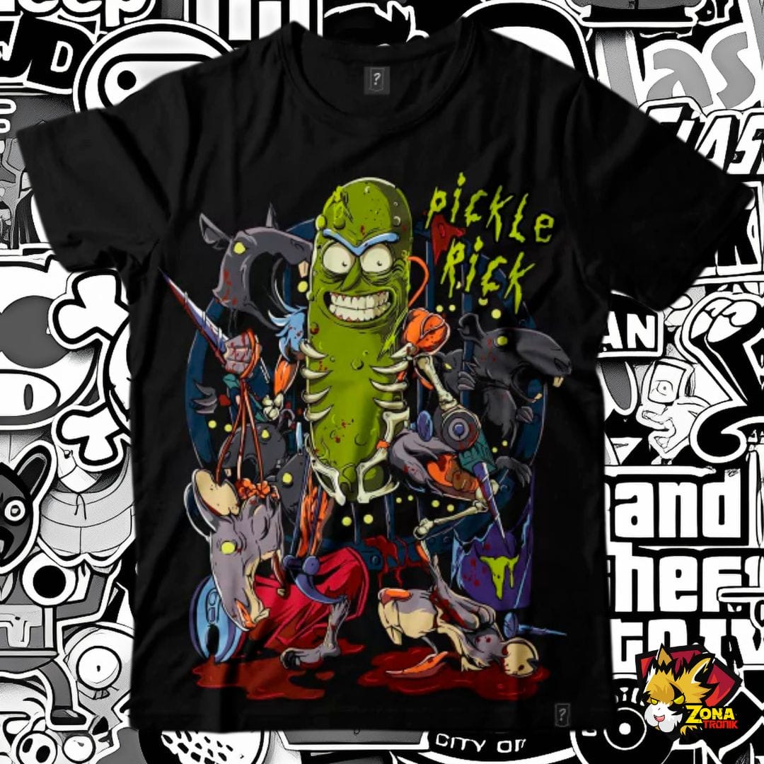 Remera talle L Pickle Rick