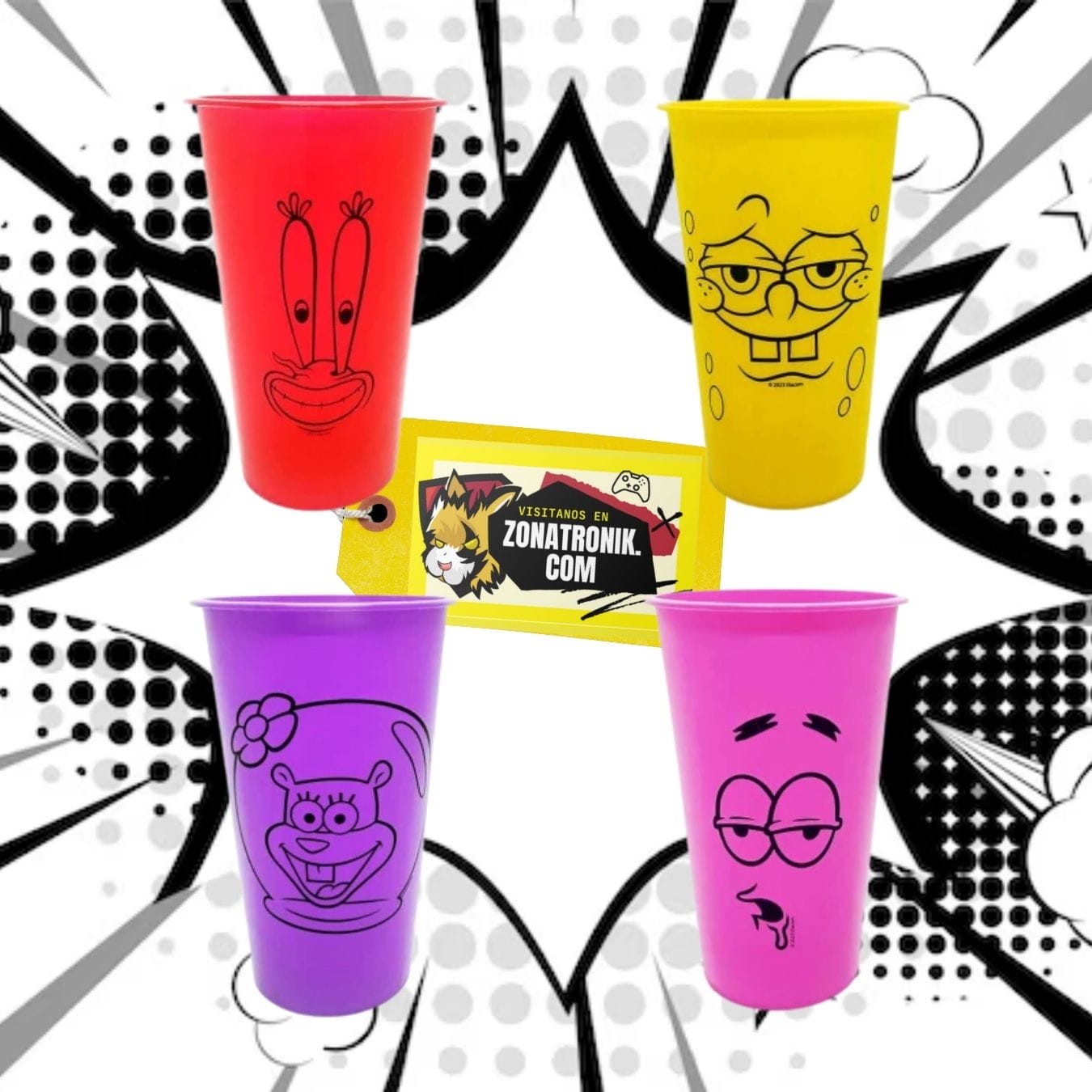 Set Vasos Bob Esponja