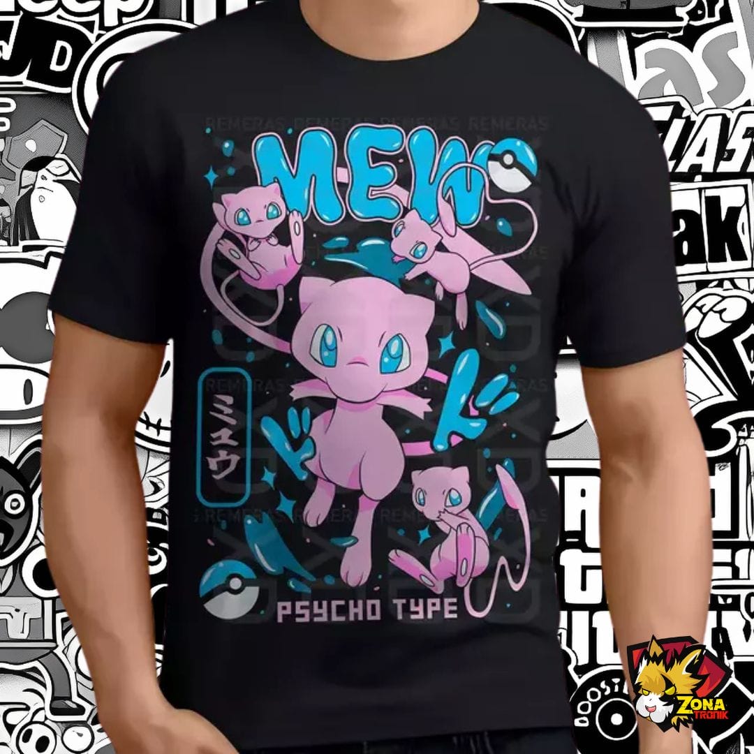 REMERA TALLE XXL POKEMON MEW
