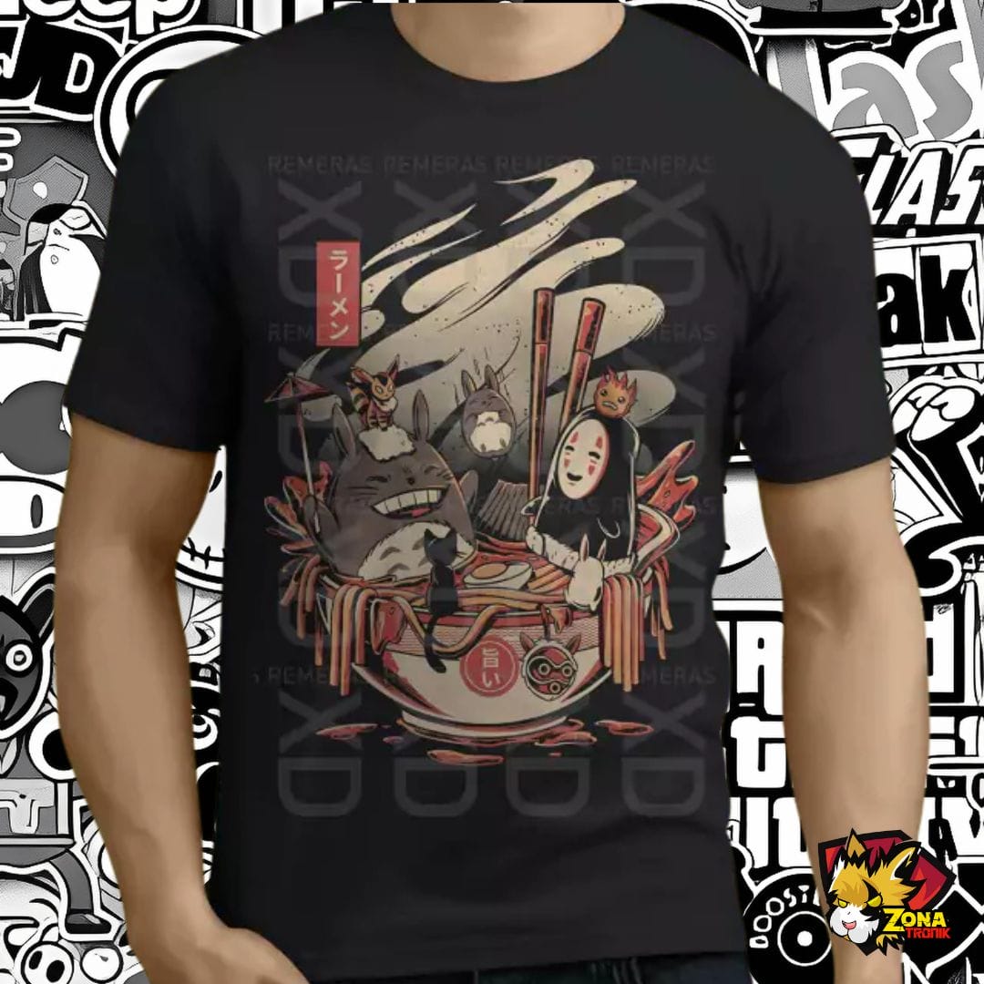 REMERA TALLE M RAMEN GHIBLI