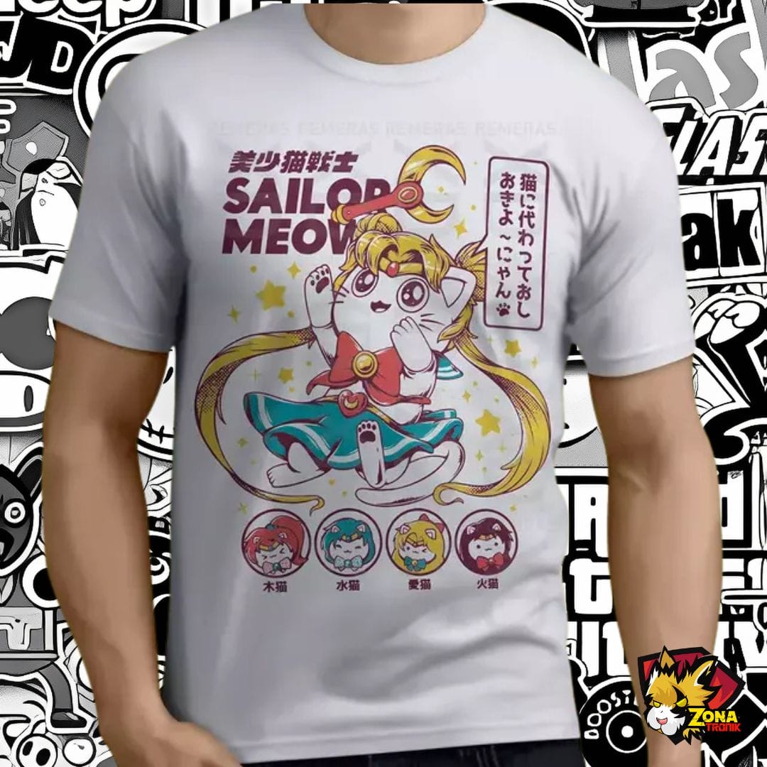 REMERA TALLE M SAILOR MEOW