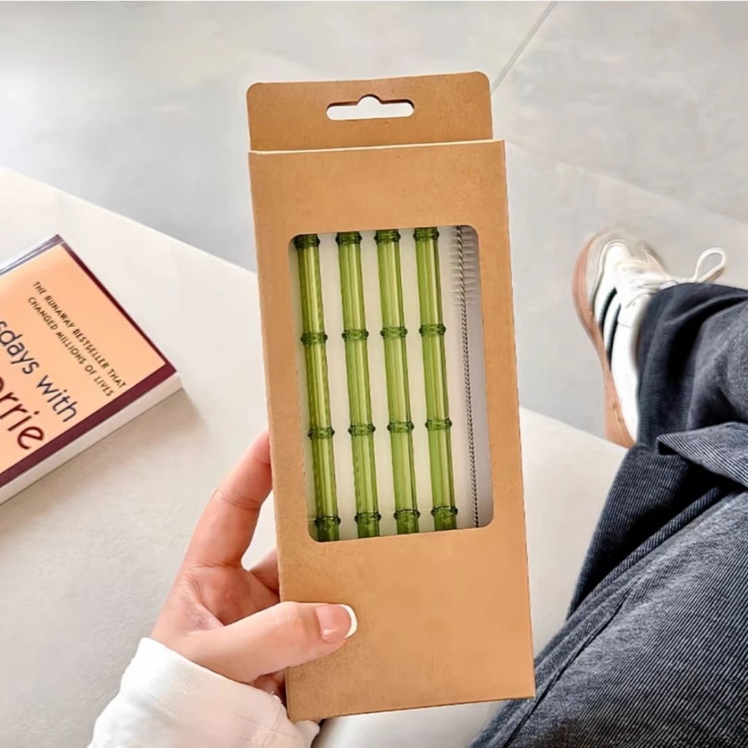 SORBETE VIDRIO FORMA BAMBU RECT X 4
