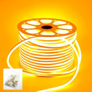 Manguera led luz neon 2835 220v 100 metros Dorado