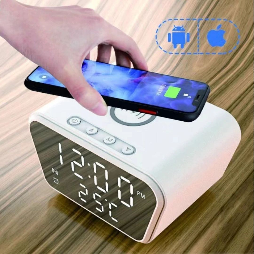 Reloj alarma carga inalambrica