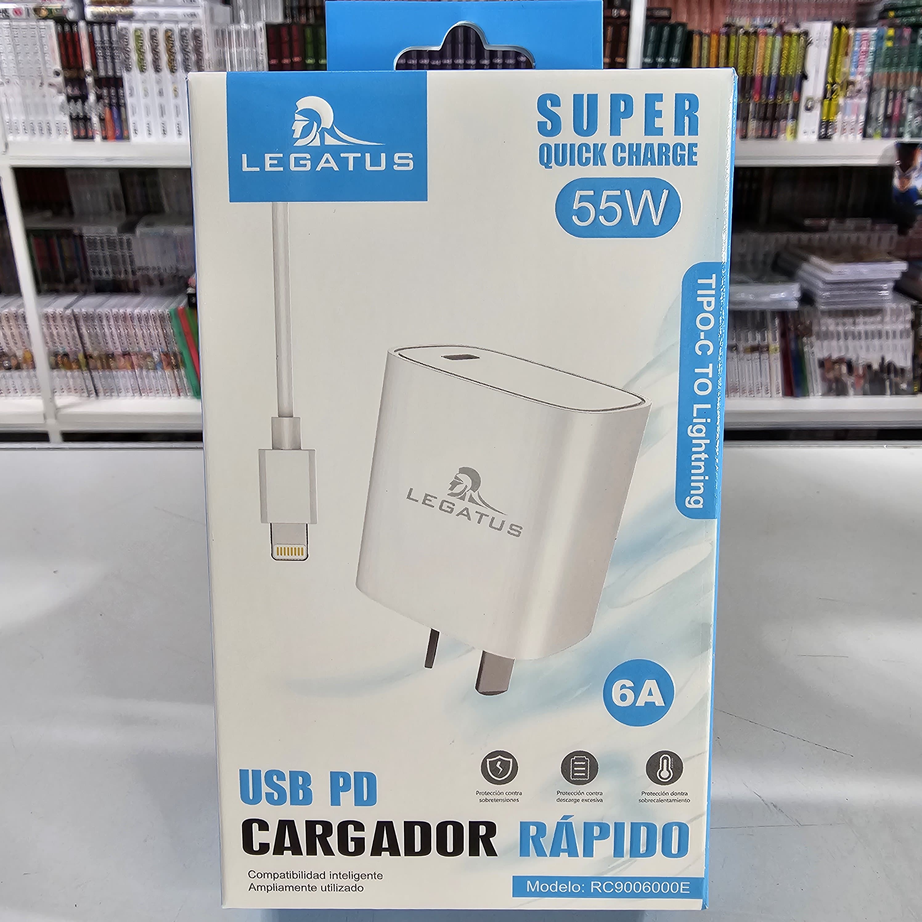 CARGADOR LEG 55W 6A TIPO C A IPHONE