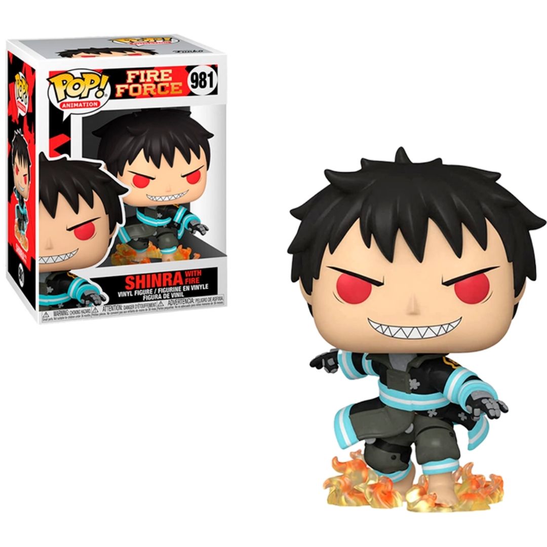 FUNKO POP FIRE FORCE SHINRA W/FIRE 981