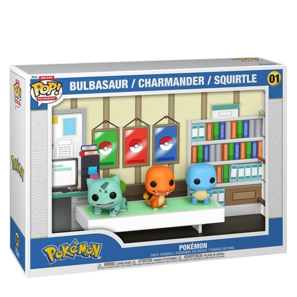 FUNKO POP POKEMON *DELUXE MOMENT* BULBASAUR/CHARMANDER/SQUIRTLE