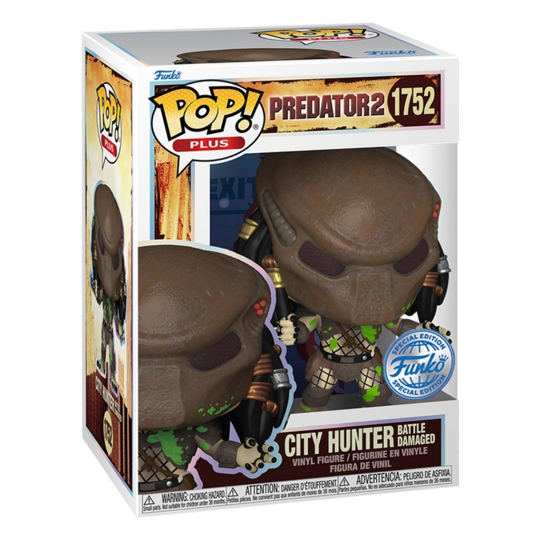 FUNKO POP PLUS PREDATOR 2 CITY HUNTER BATTLE DAMAGED *EX* 1752