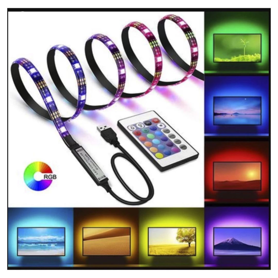 TIRA LED 5050 RBG AUDIORITMICAS USB 3M