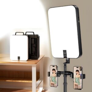 PANEL DIFUSOR LED PORTATIL PLEGABLE CON BASE Y SOPORTE PARA CELULARES 21.5*29.5cm (PANEL)