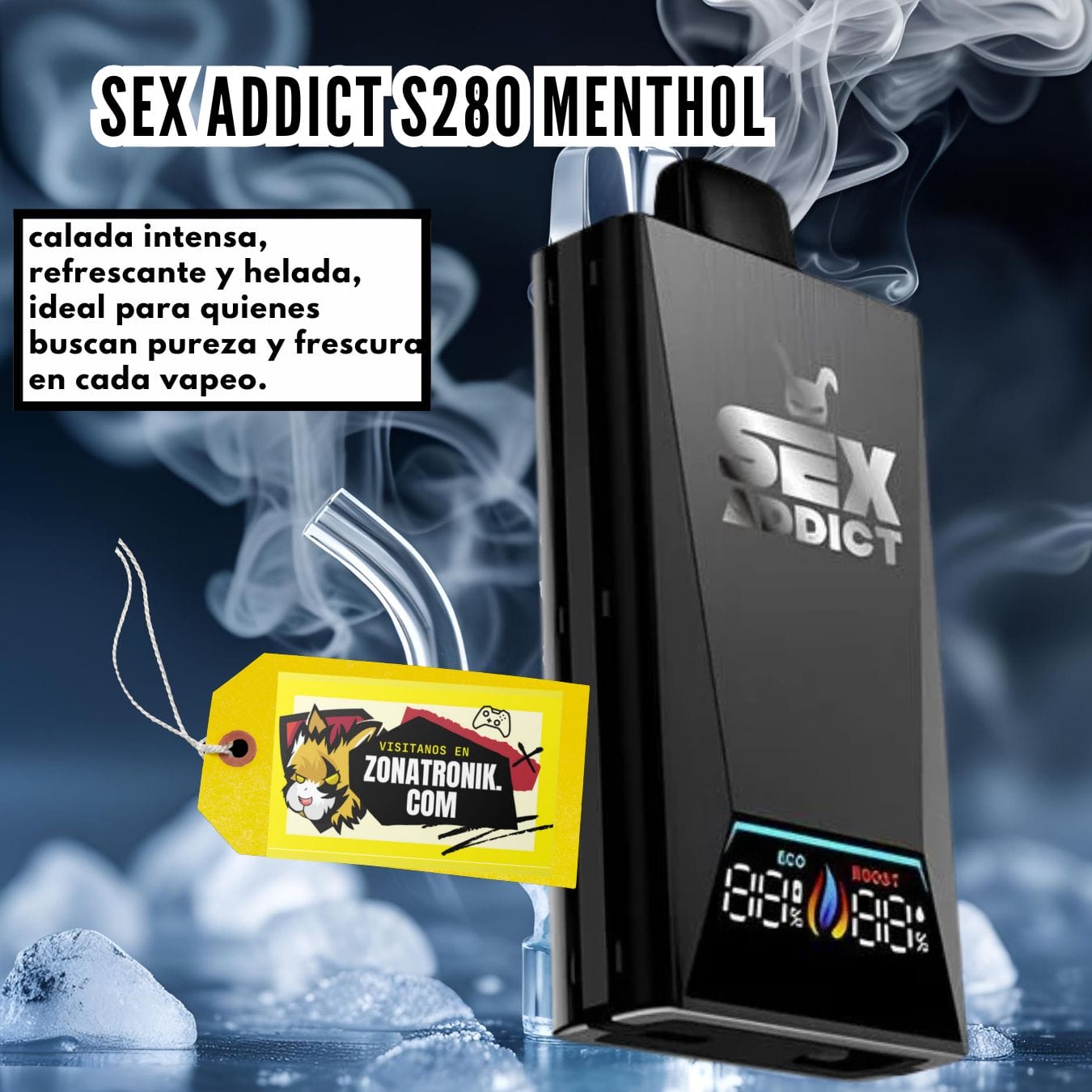 SEX ADDICT BLACK S280 MENTHOL