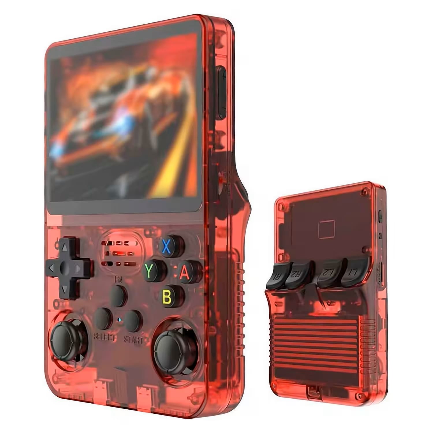 Consola Portatil R36S 64GB 1GB RAM SD Pantalla 3.5" - Rojo
