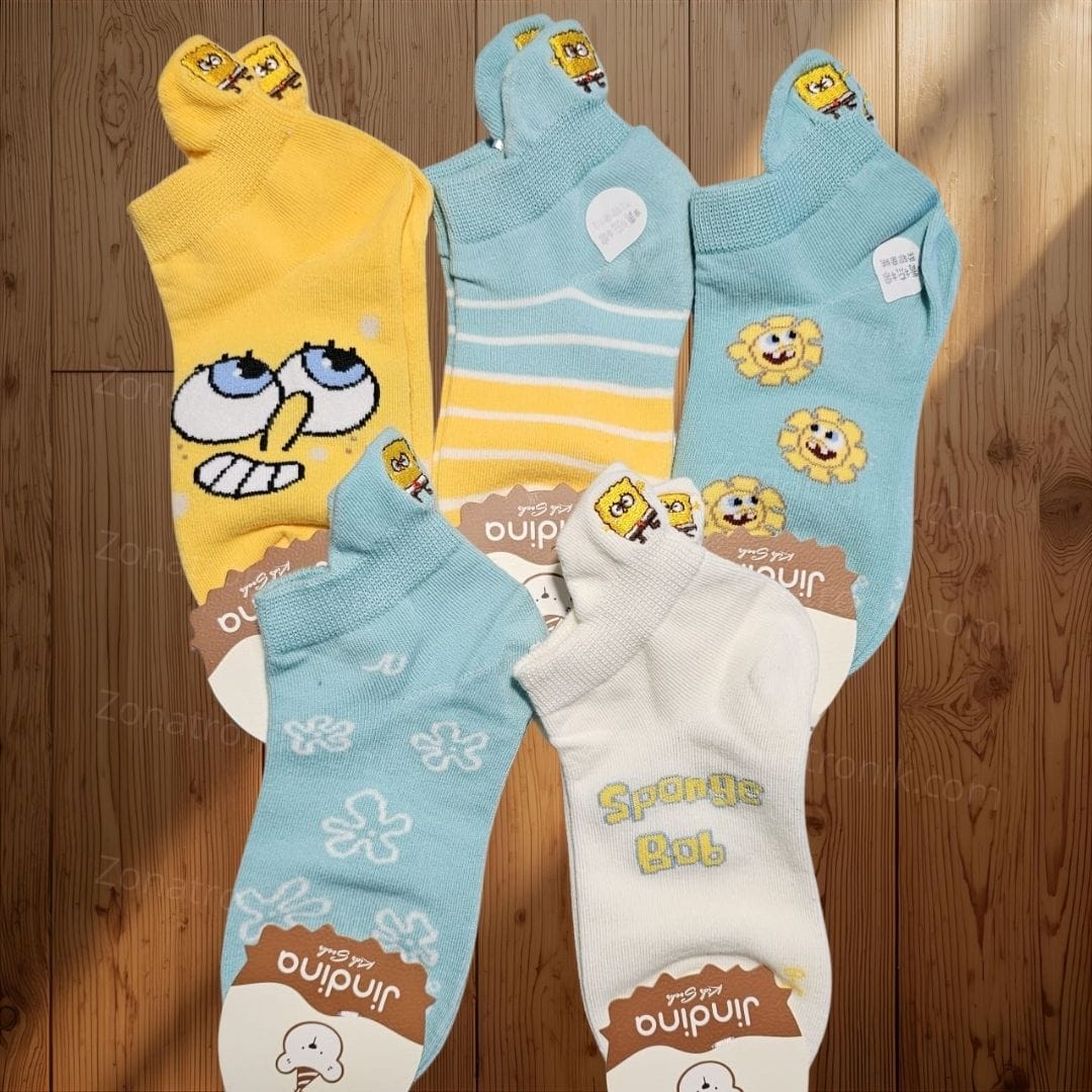 SOQUETE BOB ESPONJA 5-8 x1