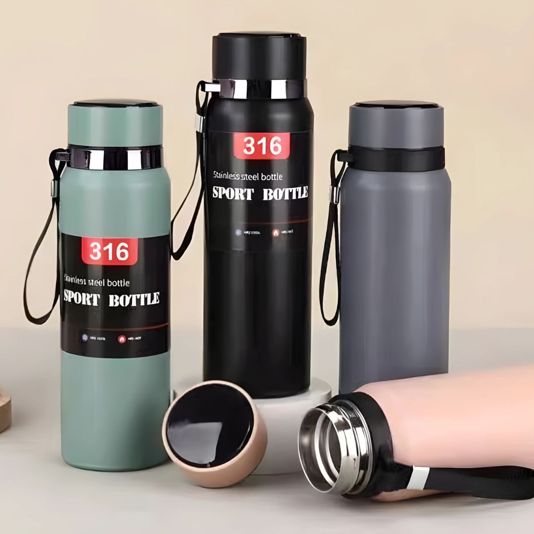 TERMO METAL 800ML con temperatura