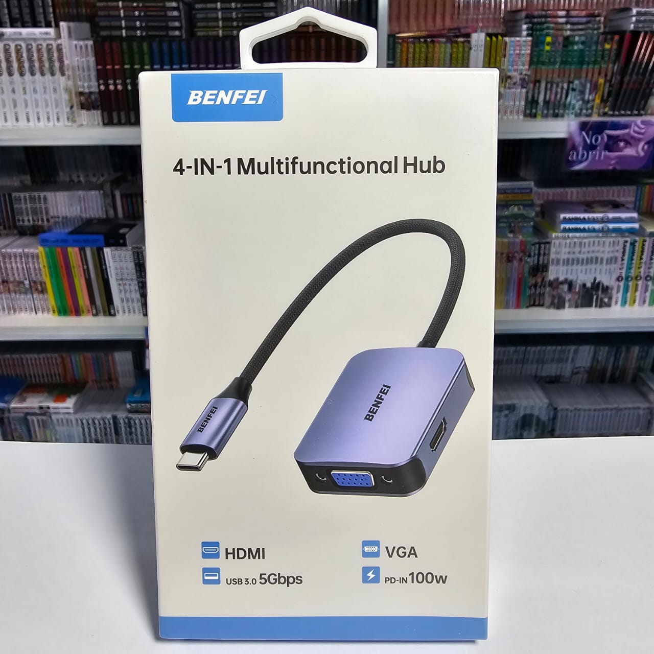 CABLE ADAPTADOR TIPO C A HDMI+VGA+USB 3.0+PD
