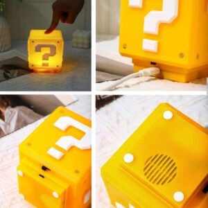 Lampara Cubo Sorpresa Super Mario con sonido Recargable