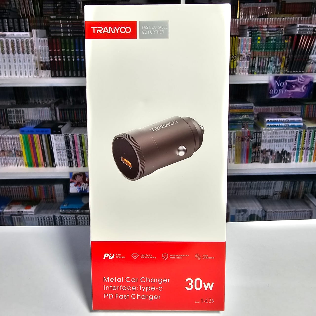 CARGADOR PARA AUTO CON ENTRADA TIPO C/30W