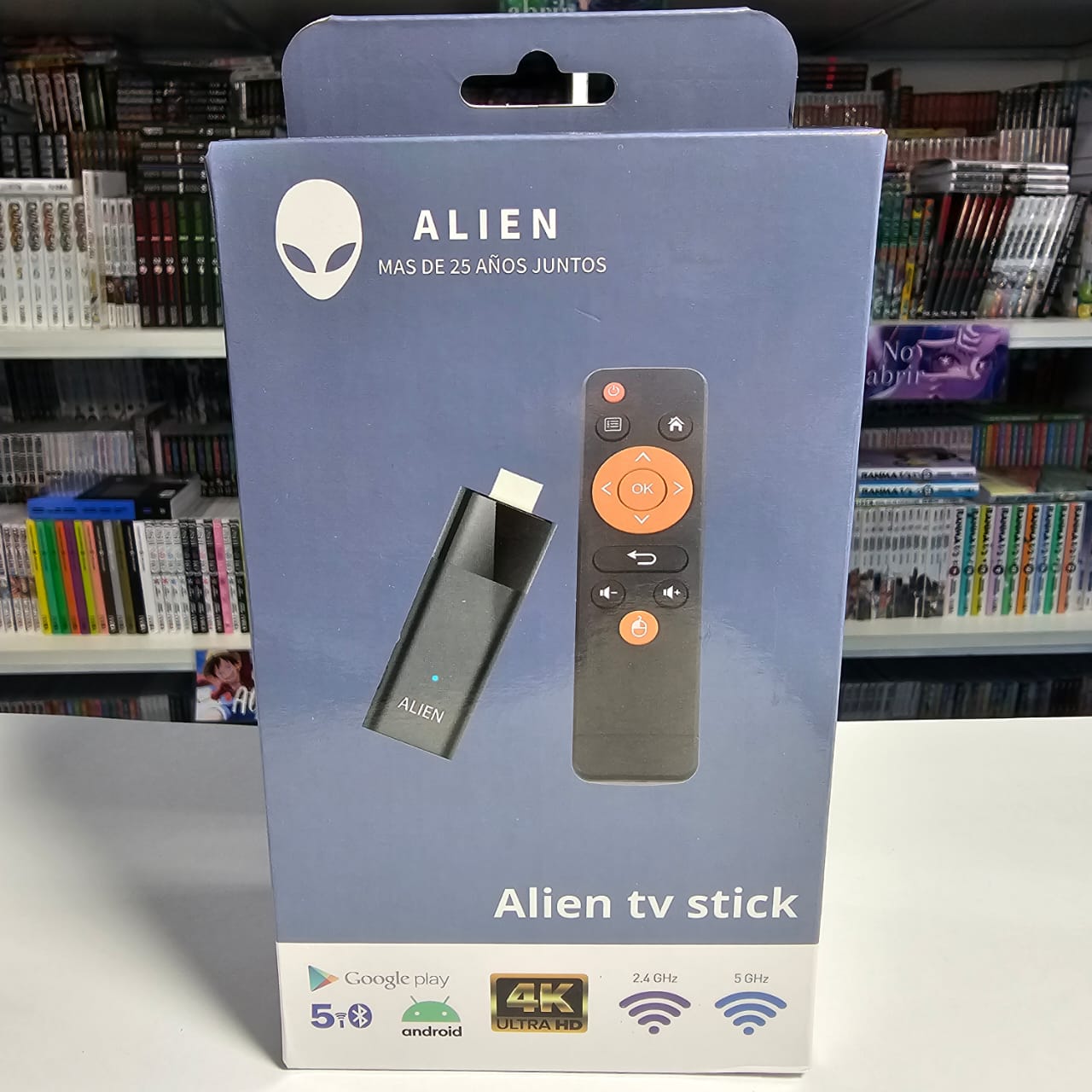 TV-STICK ALIEN Q6 Incluye app con multiples plataformas de Streaming