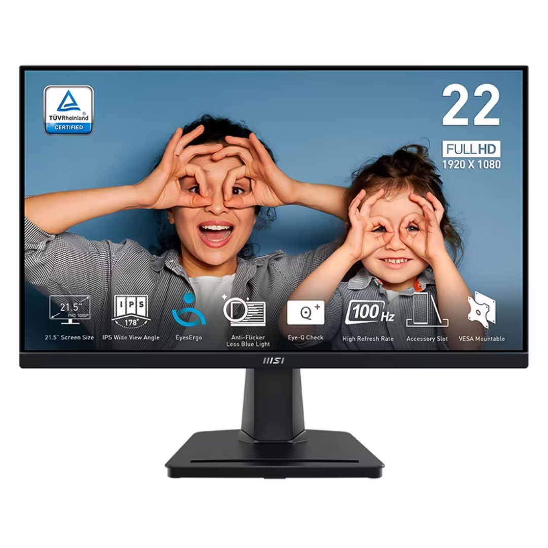 Monitor MSI Pro MP225 21.5" Full HD 100Hz HDMI VGA - Negro