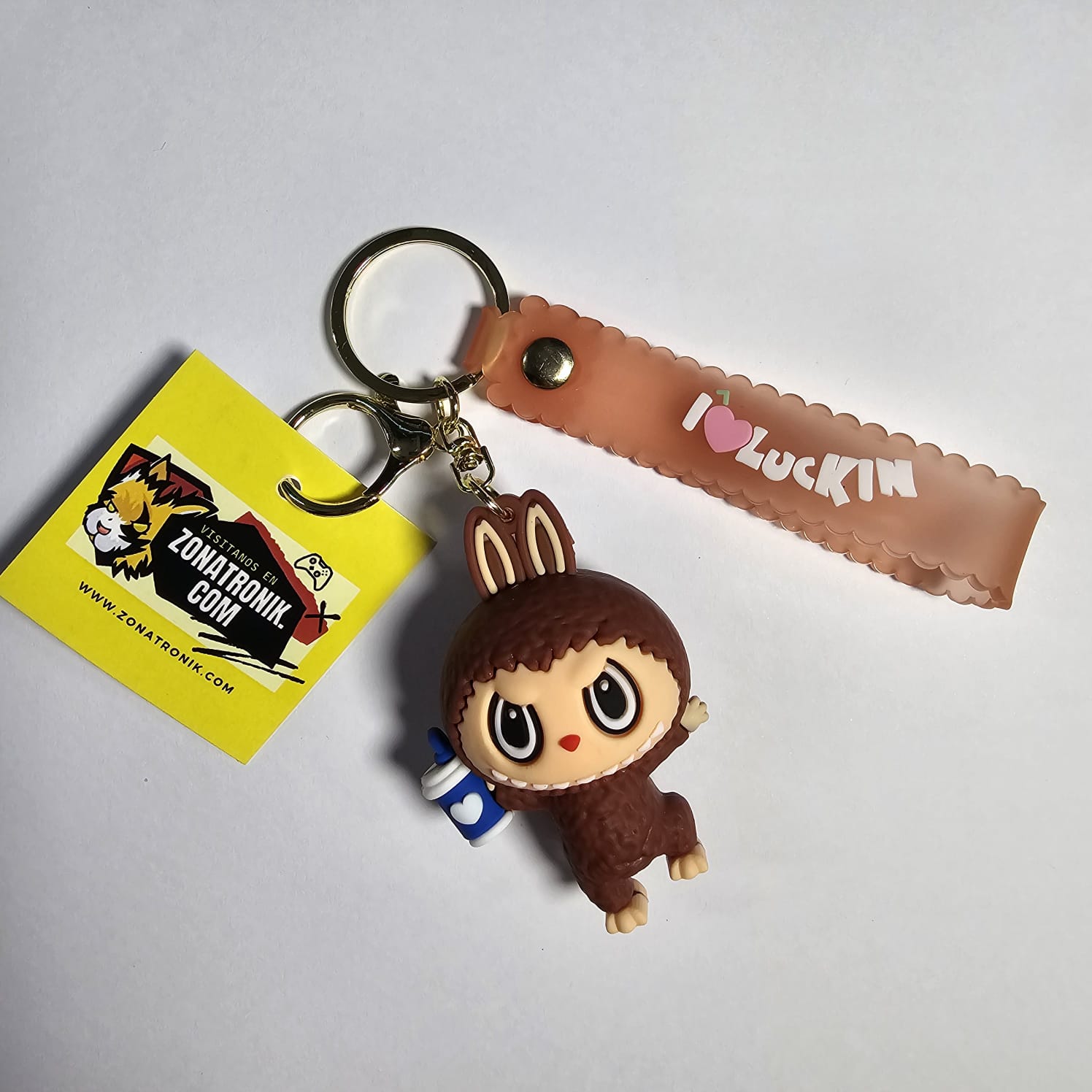 Llavero Labubu Marron