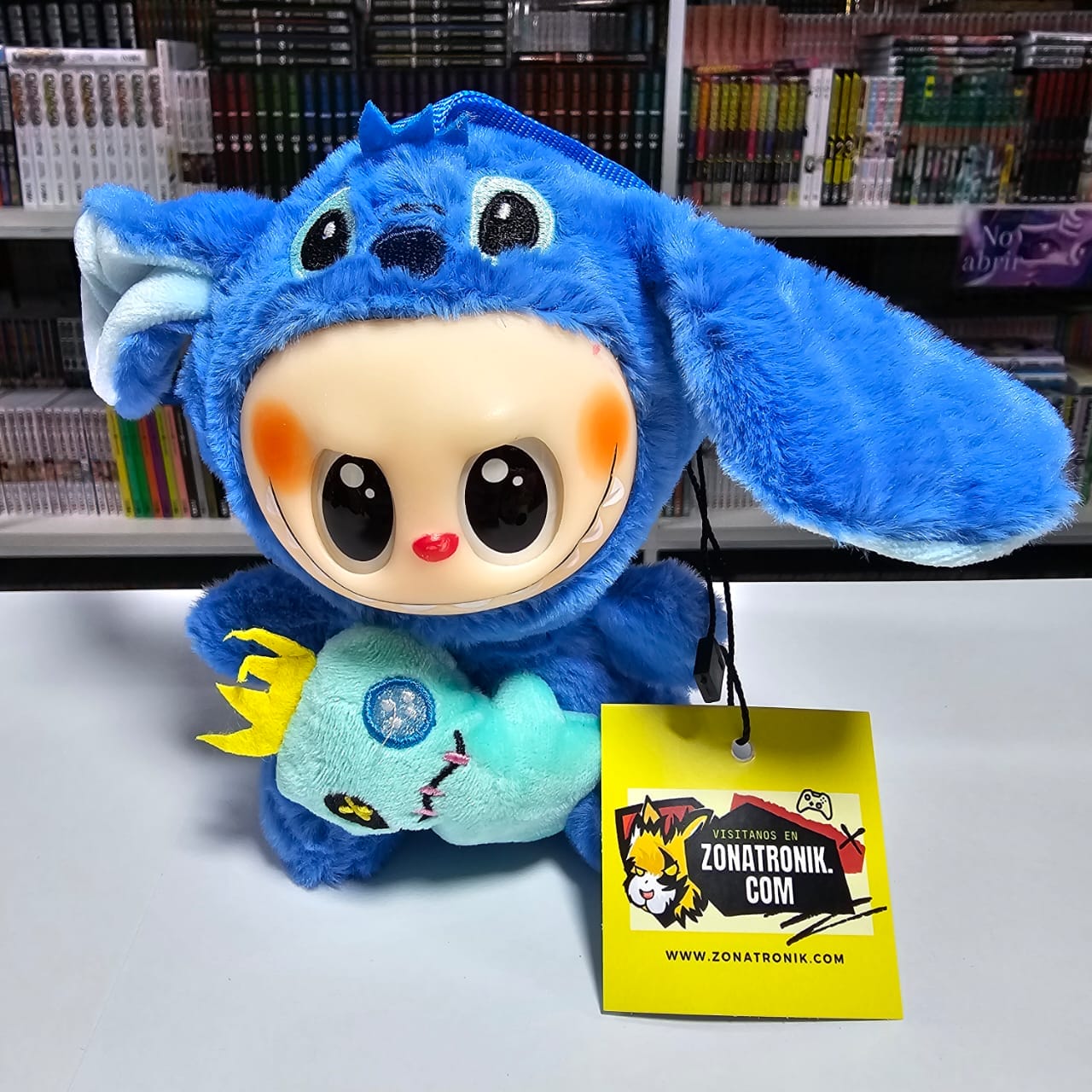 Llavero Peluchito Labubu Pijama Stitch