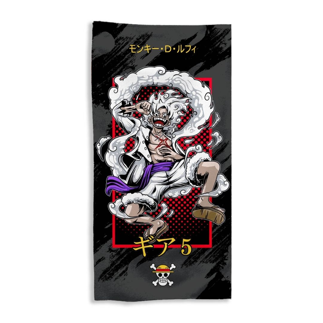 Toallon One Piece Luffy Gear 5