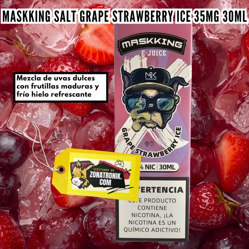 MASKKING SALT GRAPE STRAWBERRY ICE 35MG 30ML