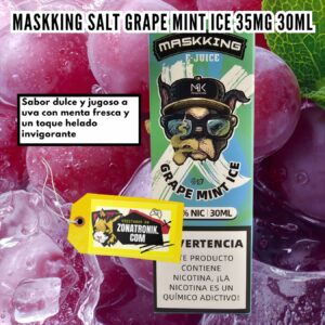 MASKKING SALT GRAPE MINT ICE 35MG 30ML