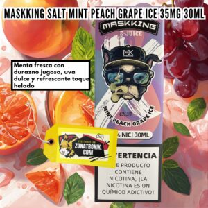 MASKKING SALT MINT PEACH GRAPE ICE 35MG 30ML