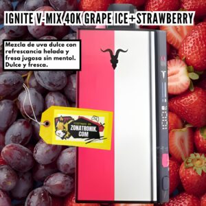 IGNITE V-MIX 40K GRAPE ICE+STRAWBERRY