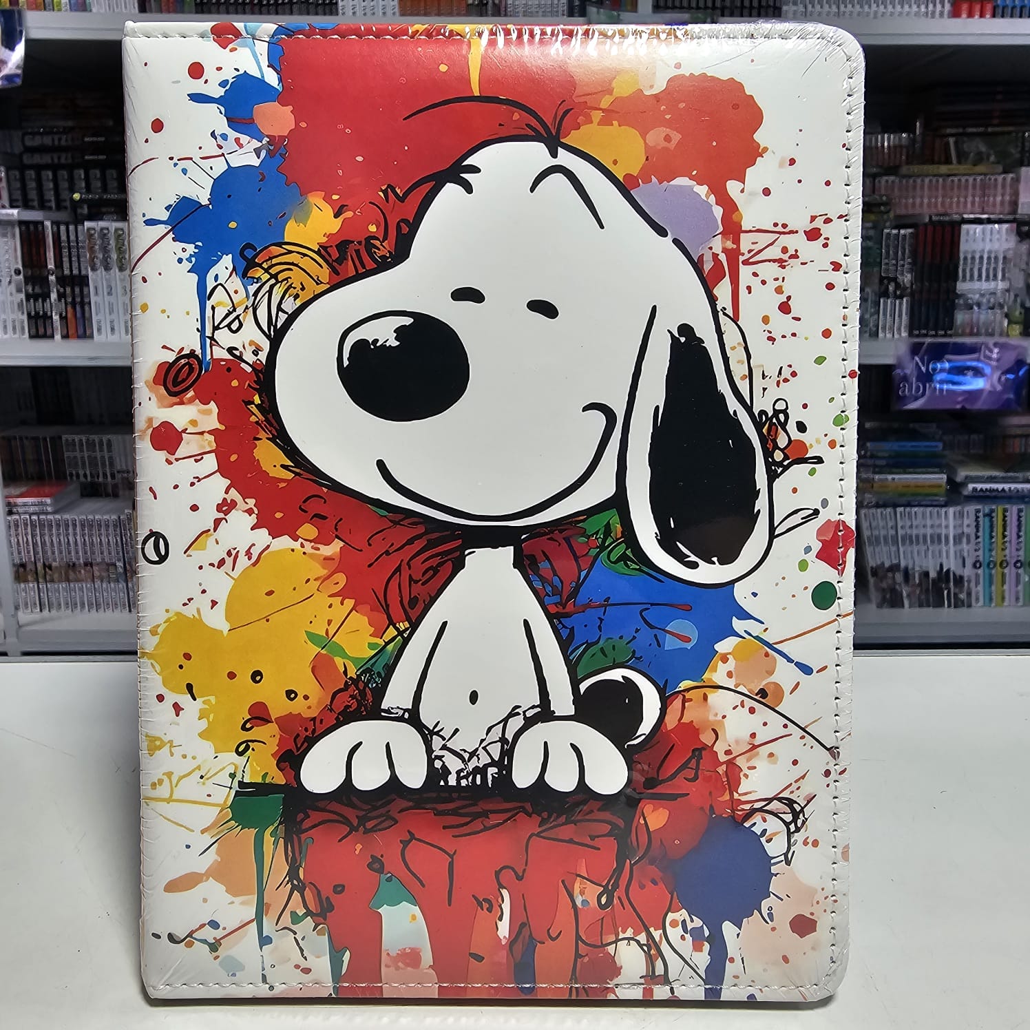Cuaderno Snoopy Splash Art Diseño Colorido