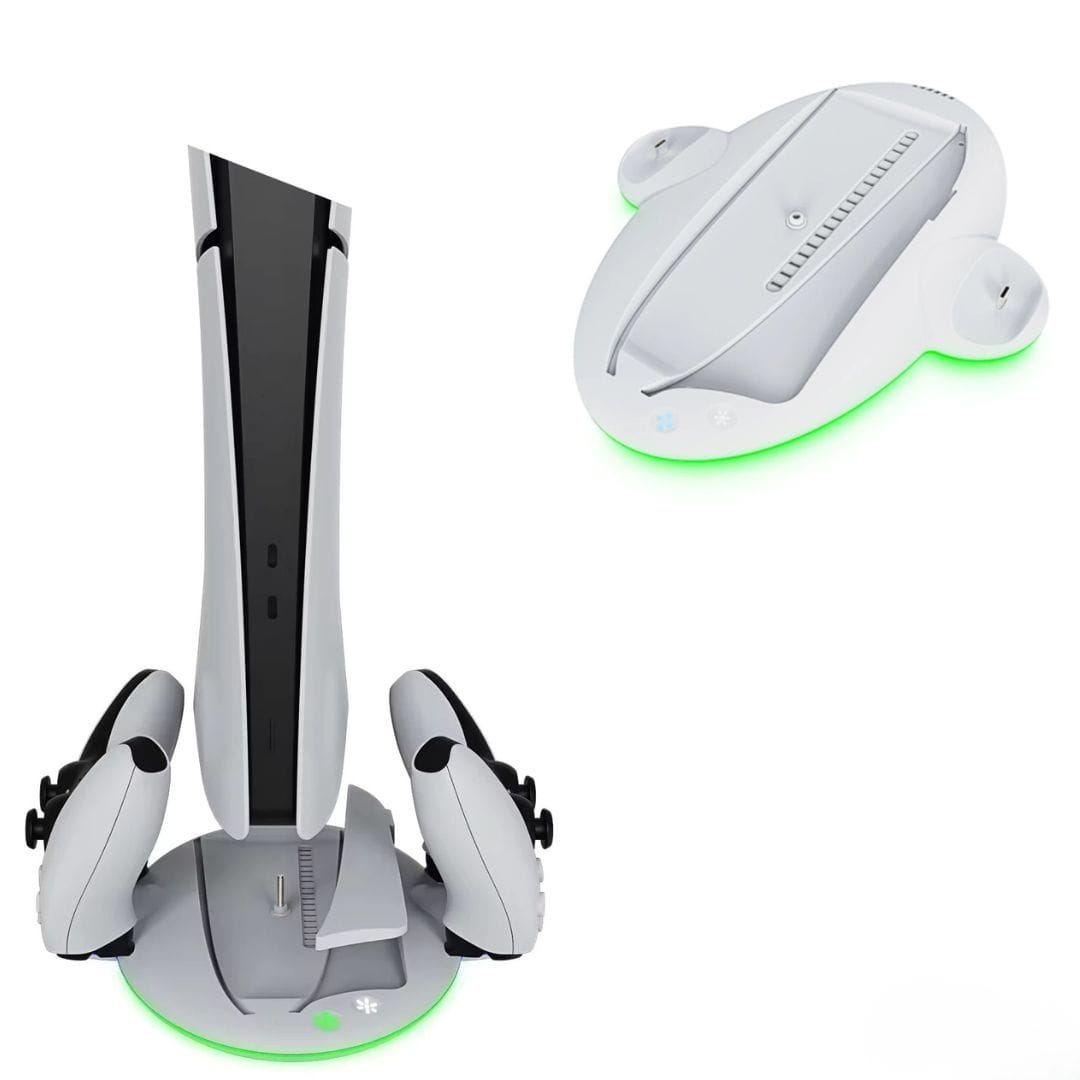 Base Doble con Cargador para PS5 Slim