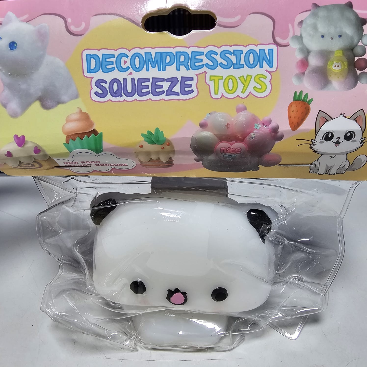 Squishy Panda Blanco Antiestres Suave