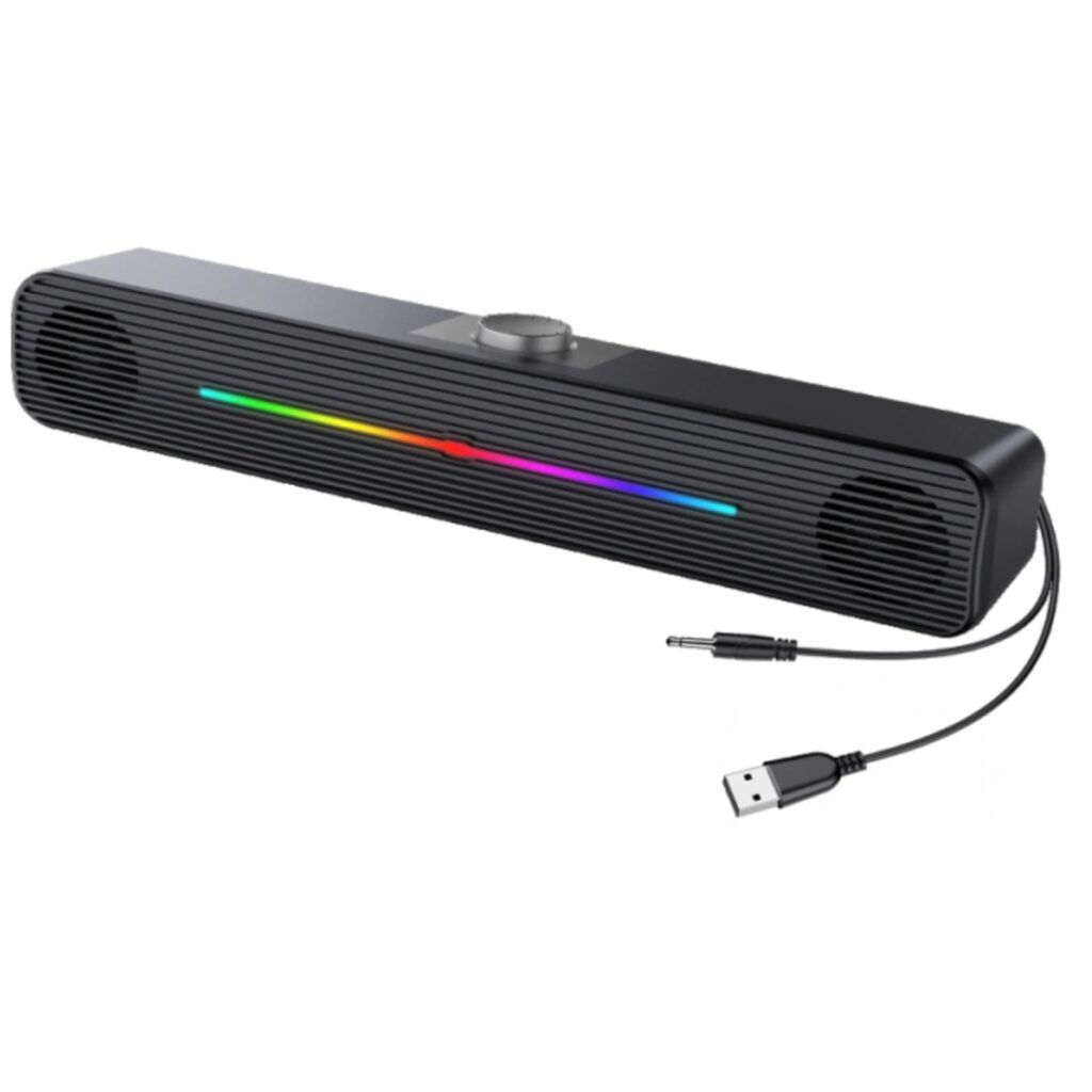 Parlante Barra de Sonido para PC con Cable Estereo Compacto