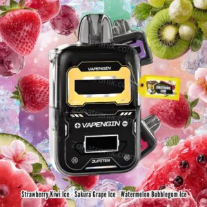 MAX BAR 30.000 PUFF Strawberry Kiwi Ice - Sakura Grape Ice - Watermelon Bubblegum Ice