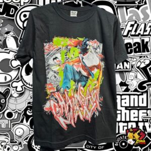 Remera Chainsaw Man verde - talle S