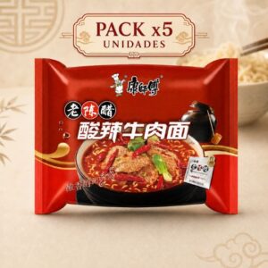 Ramen Carne Agridulce x5 Master Kong (Bordo)