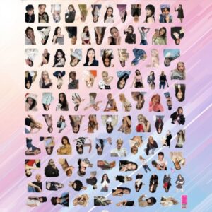 Stickers X50 BLACK PINK
