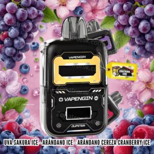 MAX BAR 30.000 PUFF sakura grape ice - blueberry ice - blueberry cherry cranberry ice