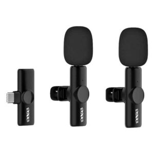 Micrófono Solapa Satellite A-MK231 USB-C Inalámbrico para Smartphone - 2 Unidades